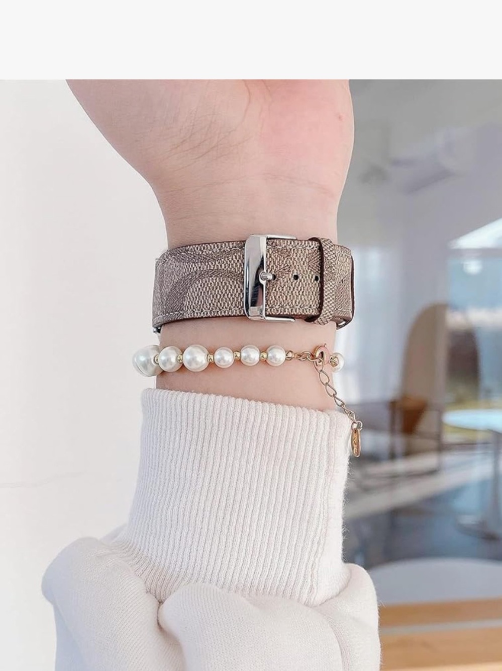 Leather Band 40mm 38mm Compatible with Apple Watch